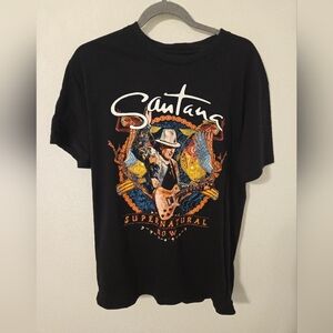 Santana Supernatural Now Official 2019 Tour Concert T Shirt Mens Size Large Merc